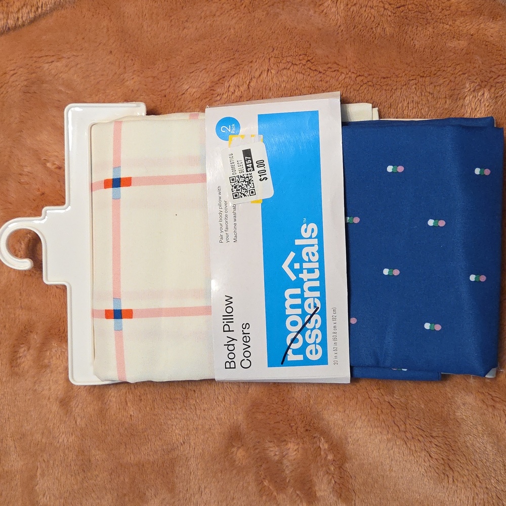 NWT Room Essentials Body Pillow Covers - Set of Two